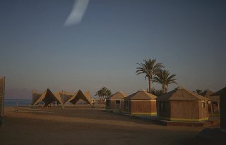 Unterk�nfte und Strand von Nuweiba