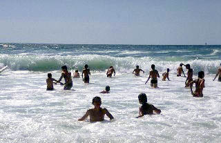 Frankreich Atlantikküste Wellen