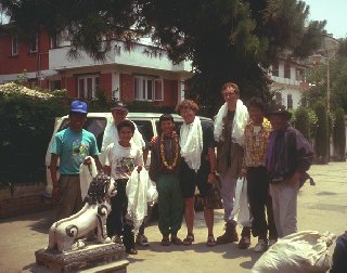 Ankunft in Nepal