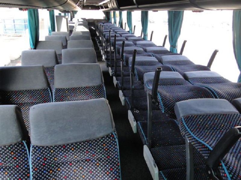 umgeklappte Sitze zu Betten, Ansicht oben umgeklappte Sitze zu Betten, Ansicht oben