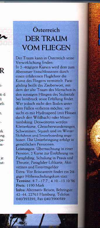 SPORTS live vom 1.6.96